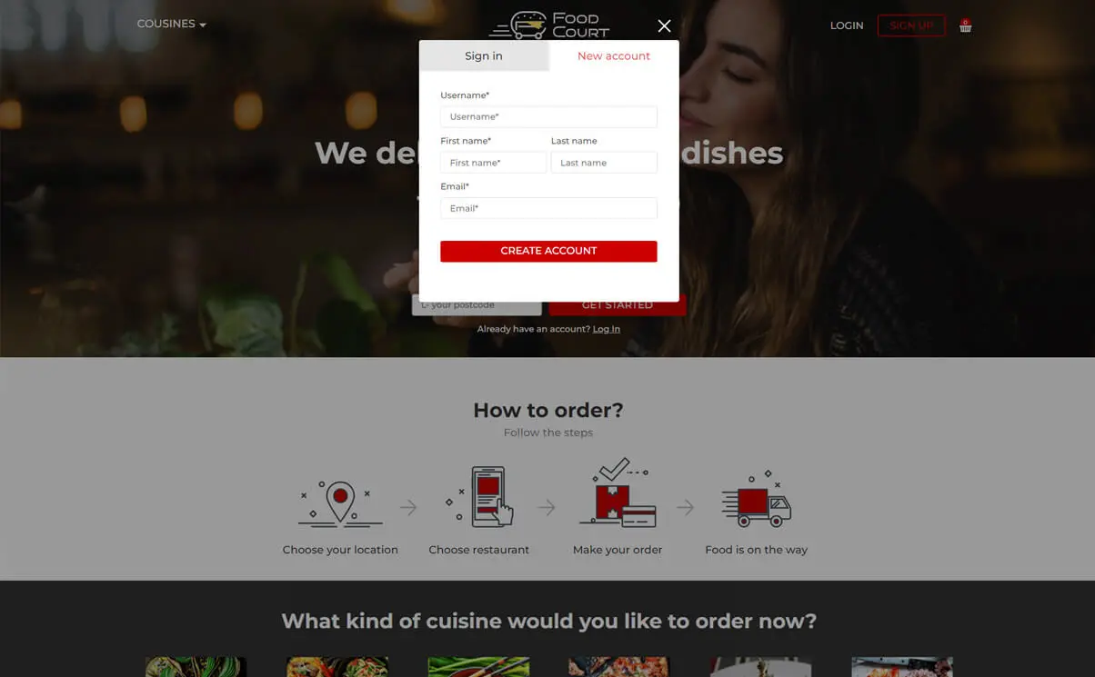 foodcourt solution desktop